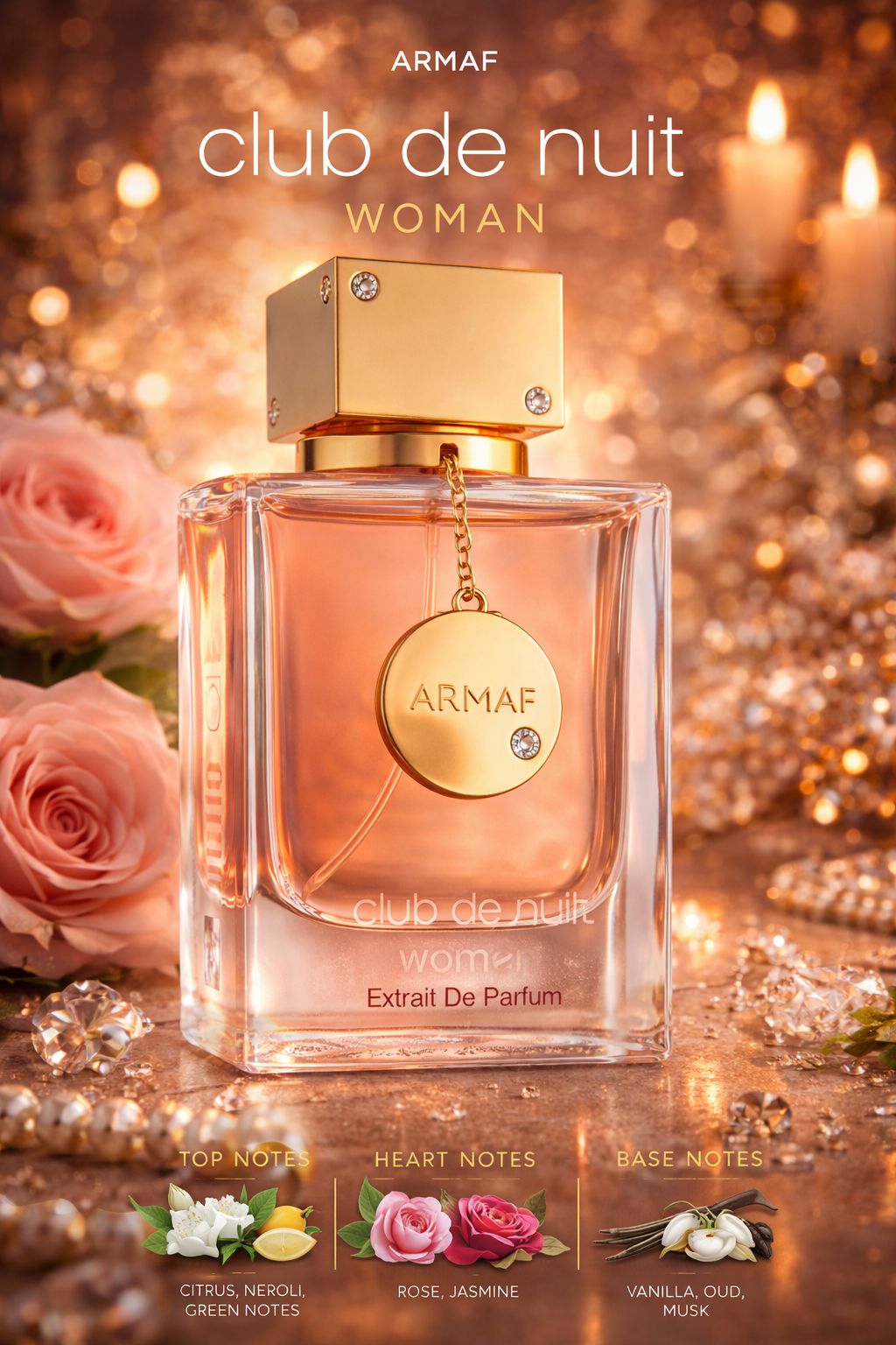 Club de Nuit Women (extrait de Parfum) 2.5 oz