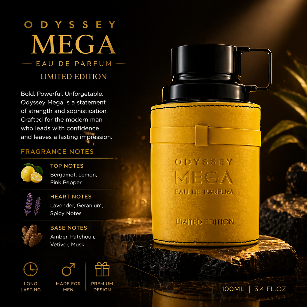 ARMAF Odyssey Mega Limited Edition Gift Set for Men – 4 Piece Collection