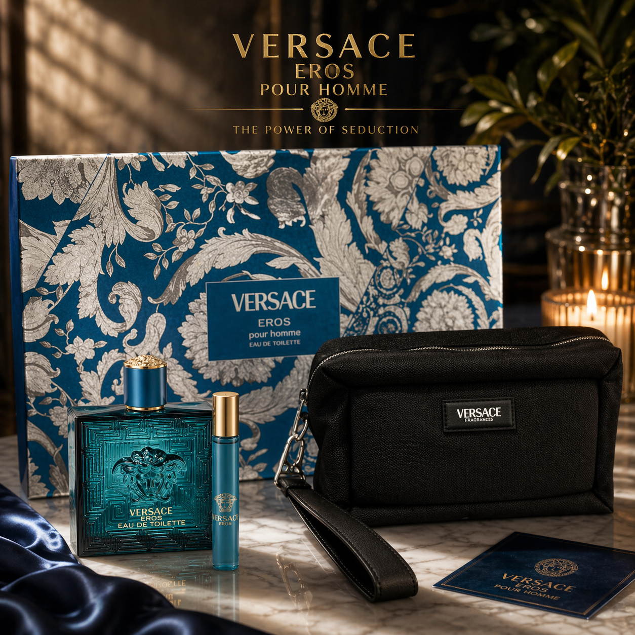 Versace Eros Parfum Gift Set – Luxury Men’s Fragrance Collection