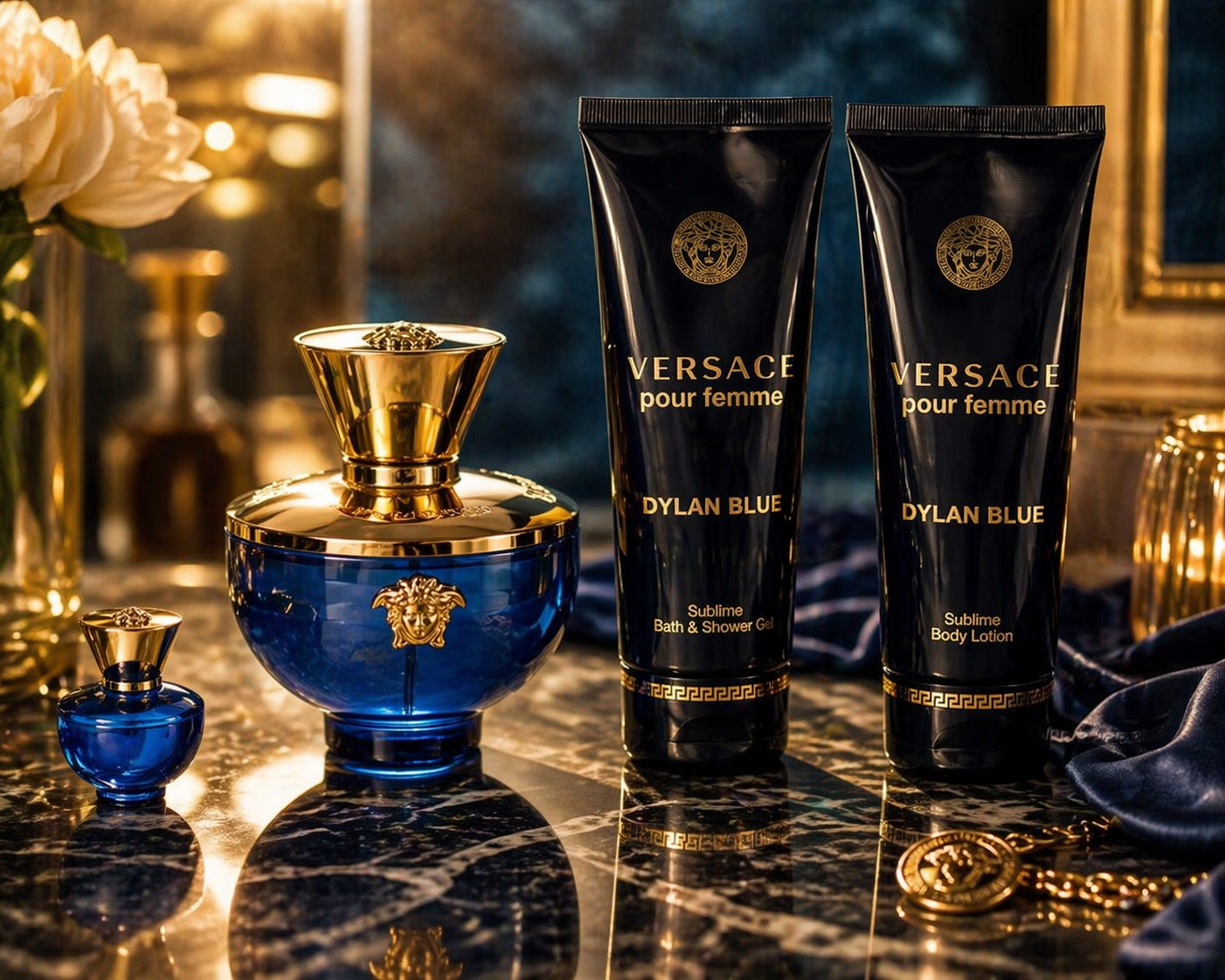 Versace Dylan Blue Pour Femme Gift Set – Elegant Fragrance Collection