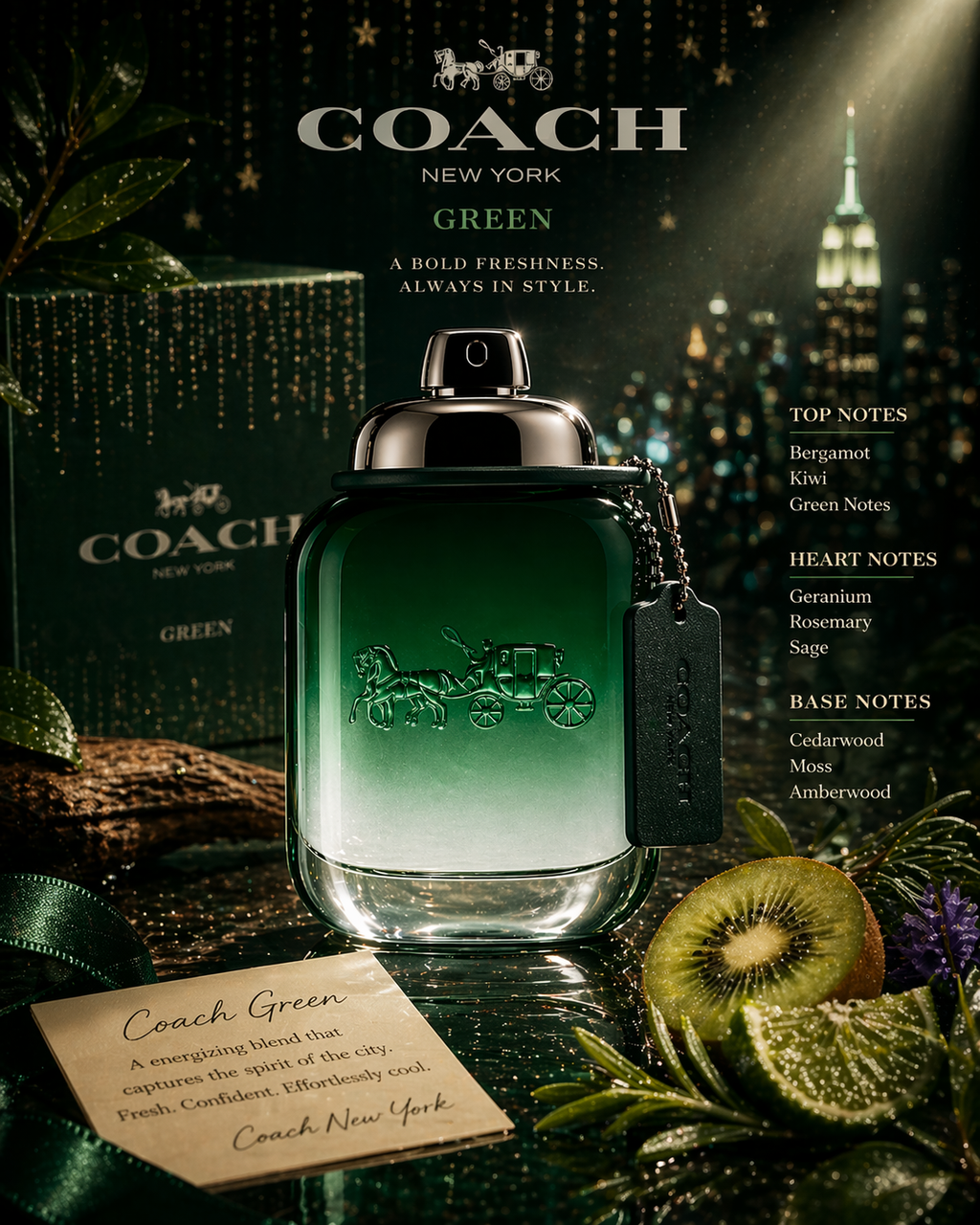 Coach Green Gift Set